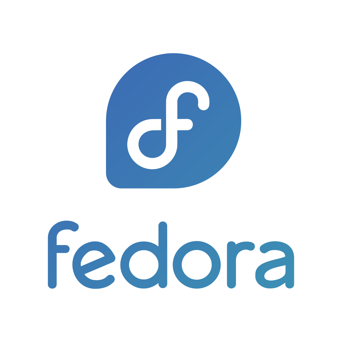 Fedora Vertical Logo - Gradient