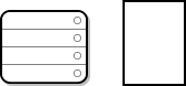 Imagen de un dispositivo de disco no usado con una tabla de particiones.
