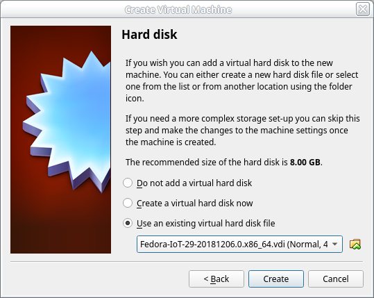 VirtualBox create new hard disk dialog