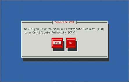 Generating a certificate request