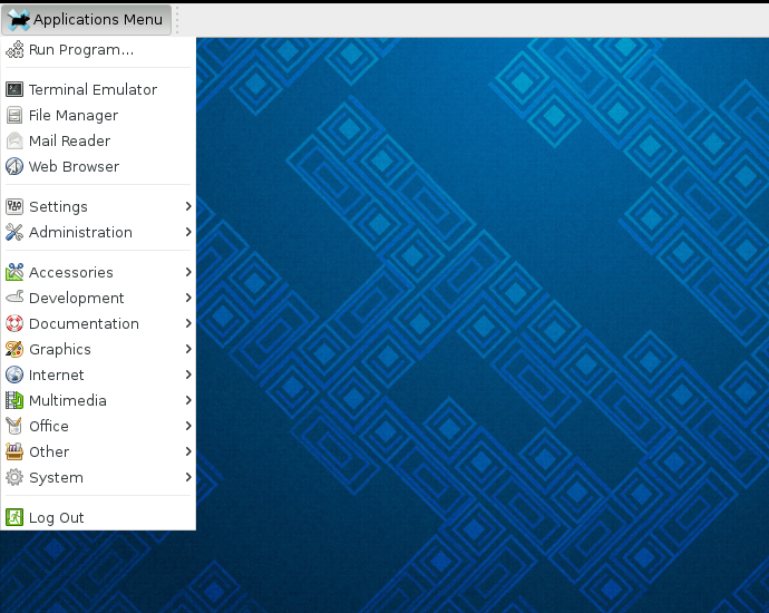 Menu XFCE