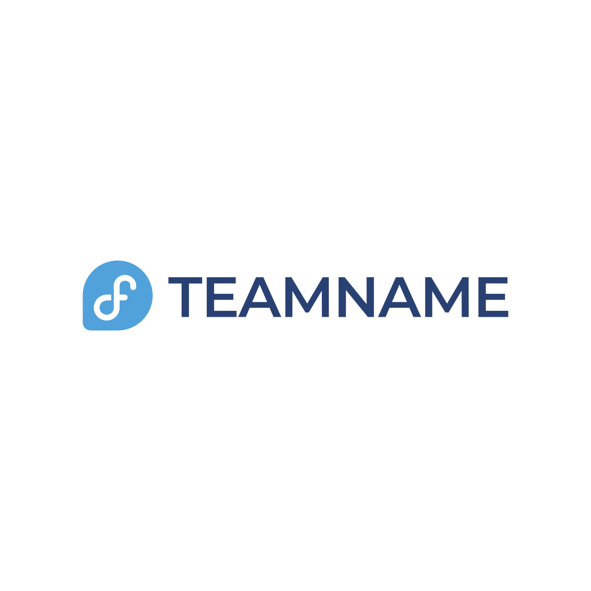 Fedora Teamname Logo Template