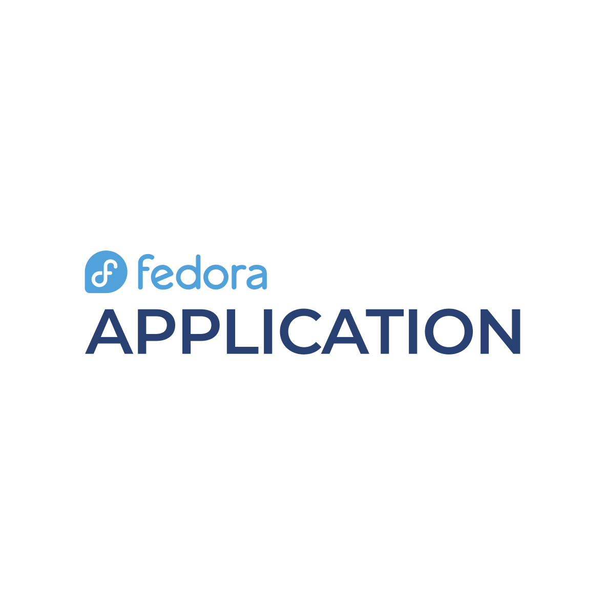 Fedora Applications Logo Template