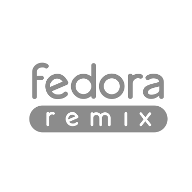 Fedora Remix Logo - Grey