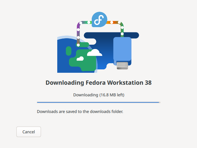 Image of Fedora Media Writer Automatic Download