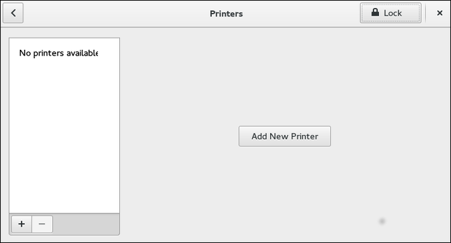 Printers Configuration window